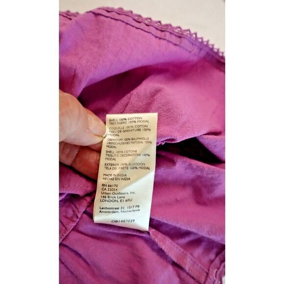Free People OB1487039 Women's Sz S Purple Cotton Desert Days Mini Dress $128 - Picture 4 of 10